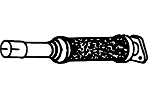 Intermediate pipe in the group  at  Professional Parts Sweden AB (P2400)
