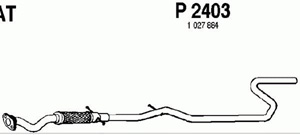 Intermediate pipe in the group  at  Professional Parts Sweden AB (P2403)
