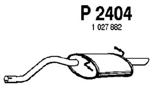 Rear muffler in the group  at  Professional Parts Sweden AB (P2404)