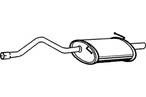 Rear muffler in the group Exhaust parts / Exhaust muffler & kits at  Professional Parts Sweden AB (P2409)