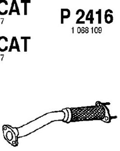 Intermediate pipe in the group  at  Professional Parts Sweden AB (P2416)