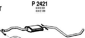 Intermediate muffler in the group  at  Professional Parts Sweden AB (P2421)