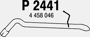 Rear pipe in the group  at  Professional Parts Sweden AB (P2441)