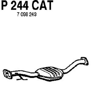 Catalytic converter i gruppen Tillflligt dolda artiklar hos  Professional Parts Sweden AB (P244CAT)