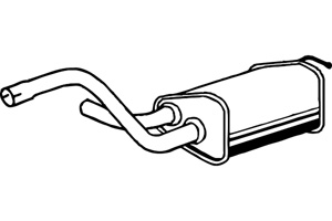 Rear muffler in the group Exhaust parts / Exhaust muffler & kits at  Professional Parts Sweden AB (P2451)