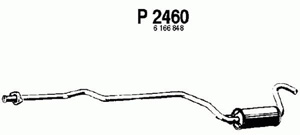 Intermediate muffler in the group  at  Professional Parts Sweden AB (P2460)