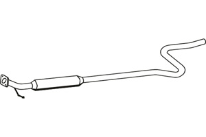 Intermediate muffler in the group  at  Professional Parts Sweden AB (P2466)
