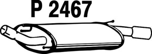 Rear muffler in the group  at  Professional Parts Sweden AB (P2467)
