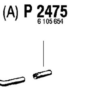 Rear pipe in the group  at  Professional Parts Sweden AB (P2475)