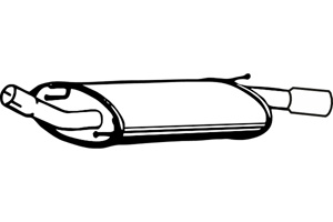 Rear muffler in the group  at  Professional Parts Sweden AB (P2479)