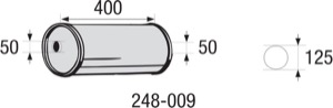 Mellanljussd�mpare Universal �125Mm in the group Exhaust parts / Exhaust muffler & kits at  Professional Parts Sweden AB (248-009)