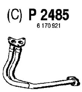Front pipe in the group  at  Professional Parts Sweden AB (P2485)