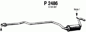 Intermediate muffler in the group  at  Professional Parts Sweden AB (P2486)