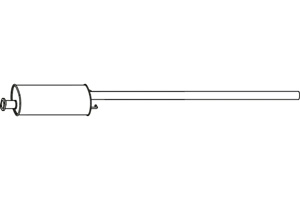 Intermediate muffler in the group  at  Professional Parts Sweden AB (P2490)