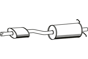 Intermediate muffler in the group  at  Professional Parts Sweden AB (P2492)