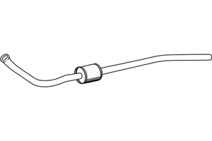 Front muffler in the group  at  Professional Parts Sweden AB (P2504)