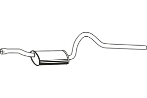Rear muffler in the group  at  Professional Parts Sweden AB (P2505)