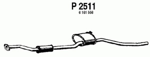 Intermediate muffler in the group  at  Professional Parts Sweden AB (P2511)