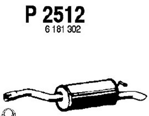 Rear muffler in the group  at  Professional Parts Sweden AB (P2512)
