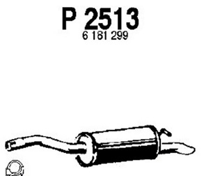 Rear muffler in the group  at  Professional Parts Sweden AB (P2513)