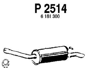 Rear muffler in the group  at  Professional Parts Sweden AB (P2514)