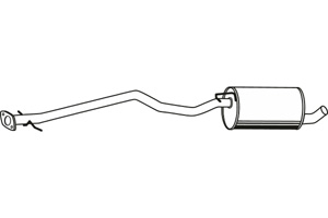 Intermediate muffler i gruppen Tillflligt dolda artiklar hos  Professional Parts Sweden AB (P2525)
