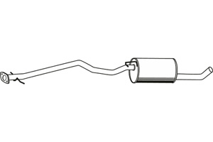 Intermediate muffler in the group  at  Professional Parts Sweden AB (P2529)
