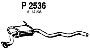 Intermediate muffler in the group  at  Professional Parts Sweden AB (P2536)