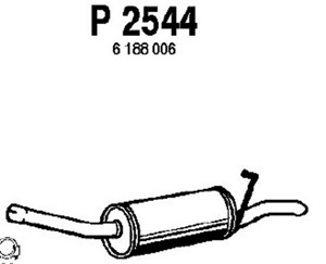 Rear muffler in the group  at  Professional Parts Sweden AB (P2544)