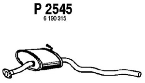 Intermediate muffler in the group  at  Professional Parts Sweden AB (P2545)