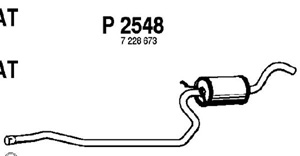 Intermediate muffler i gruppen Tillflligt dolda artiklar hos  Professional Parts Sweden AB (P2548)