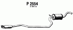 Intermediate muffler in the group  at  Professional Parts Sweden AB (P2554)