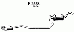 Intermediate muffler in the group  at  Professional Parts Sweden AB (P2558)