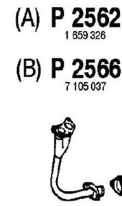 Front pipe in the group  at  Professional Parts Sweden AB (P2566)