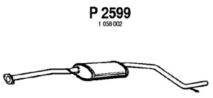 Intermediate muffler in the group  at  Professional Parts Sweden AB (P2599)