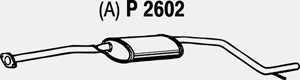 Intermediate muffler in the group  at  Professional Parts Sweden AB (P2602)