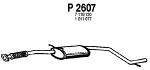 Intermediate muffler in the group  at  Professional Parts Sweden AB (P2607)