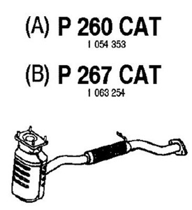 Catalytic converter in the group  at  Professional Parts Sweden AB (P260CAT)
