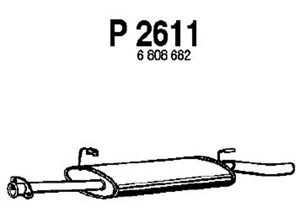 Intermediate muffler in the group  at  Professional Parts Sweden AB (P2611)