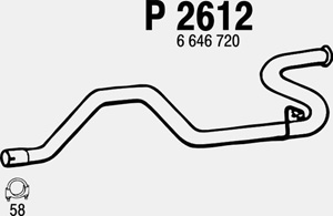 Rear pipe i gruppen Tillflligt dolda artiklar hos  Professional Parts Sweden AB (P2612)