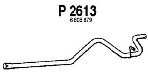 Rear pipe in the group  at  Professional Parts Sweden AB (P2613)