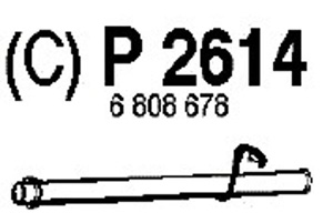 Rear pipe in the group  at  Professional Parts Sweden AB (P2614)