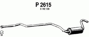 Intermediate muffler in the group  at  Professional Parts Sweden AB (P2615)