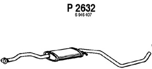 Intermediate muffler i gruppen Tillflligt dolda artiklar hos  Professional Parts Sweden AB (P2632)