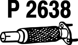 Intermediate pipe in the group  at  Professional Parts Sweden AB (P2638)