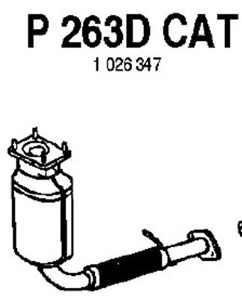 Catalytic converter i gruppen Tillflligt dolda artiklar hos  Professional Parts Sweden AB (P263DCAT)