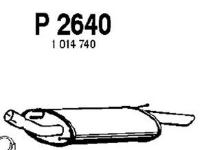 Rear muffler in the group  at  Professional Parts Sweden AB (P2640)