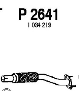 Intermediate pipe in the group  at  Professional Parts Sweden AB (P2641)