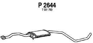 Intermediate muffler in the group  at  Professional Parts Sweden AB (P2644)