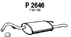 Rear muffler in the group  at  Professional Parts Sweden AB (P2646)